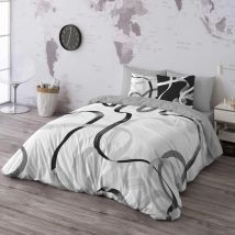 NATURALS - Funda Nórdica Estampada - 100% Algodón Extra Suave - Incluye Funda Edredón + 1 o 2 Fundas de Almohada - Fabricado en España - Modelos Mix - Cama 90/135/150/180