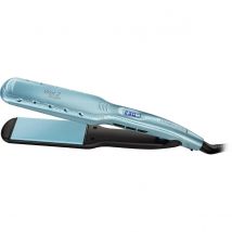 Remington Plancha De Pelo Profesional Wet2Straight S7350 | Uso En Seco Y Mojado, Placas Flotantes Anchas. Cerámica Avanzada. Antiencrespamiento, 10 Niveles De Temperatura Hasta 230°C, Control Digital