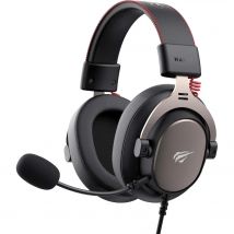 Auriculares Gaming HAVIT H2015U con Jack 3.5mm de 4 pines y Adaptador para PC, Micrófono Desmontable, Función Mute, Sonido Estéreo, Almohadillas Cómodas, Ideal para Juegos, Chat de Voz y Largas