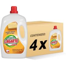 Lagarto Detergente Lavadora Liquido - Al Jabón - 40 Lavados - Paquete de 4 Botellas