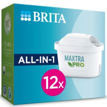 BRITA Filtro MAXTRA PRO All-in-1, Pack 4 | 6 | 12 unidades, Filtro de Agua Antical y PFAS, 150L por Cartucho, Menos Cal, Más Sabor, Más Sostenible