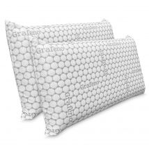 Pack 2 Almohadas Visco Carbono - Viscoelástica - Antiestrés - Alta calidad - Somnia Descanso