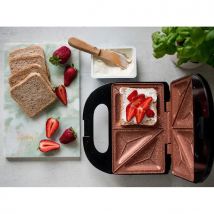 Sandwichera Moderna ELDOM ST11, Negro, Placas Ceramicas, 700W