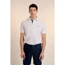 Polo Valecuatro clásico contraste blanco