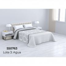 Colcha Bouti Reversible Estampada. Cama 90,105,135, 150. Fina y ligera. Tacto suave. Primavera/ Verano. Dormitorio y Salón.