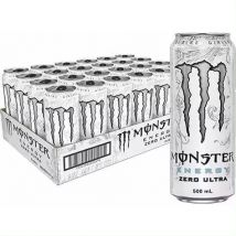 MONSTER  Ultra White Bebida energética sin azúcar,Mango Loco Bebida energética ,Original Bebida energética, 24*500 ml