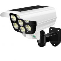 Kmt Style - Foco Luz LED Solares Con Sensor De Movimiento Jardin Patio Luces Lampara Cámara Falsa