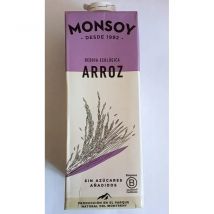 Monsoy Bebida Ecológica de Arroz caja de 6 unidades. Sin Azúcares añadidos
