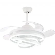 Ventilador de Techo SFERA con Motor DC y 3 Anillos de Luz LED 36W (3000K, 4000K, 6500K) + Control Remoto - BEL AIR HOME