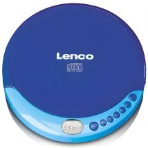 Lenco CD-011-Walkman Portable CD Player-Diskman - CD Walkman-With Headphones and Micro USB Charging Cable-Blue