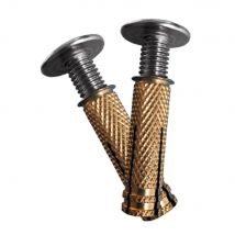 Pack de Tornillos de Anclaje para Cobertor, Lona, Cubierta de Piscina  Incluye Tornillo de Acero INOX + Taco latón + “Expansor” Allen de Acero INOX  Ø 10 mm  Pack de: elegir un Pack   PISCIHOGAR VIDA