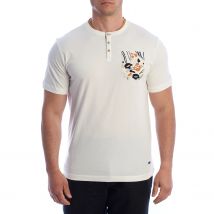 inMyHood-Camiseta Manga Corta con Cuello Henley HS24MTS09 para Hombre