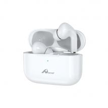 Auriculares Inalámbricos EP-057 Bluetooth  Estuche Carga Inalámbrica  Indicador LED de Carga  Diseño Compacto  Alta Calidad Acústica  Blanco  Home