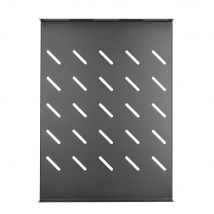 Extralink 1u 350mm estantería negra 19", 490x360mm, para armarios de 600mm de profundidad