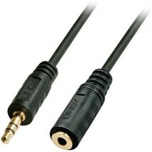 Lindy 35656 cable de audio 10 m 3.5mm Negro - Cables de audio (3.5mm, Macho, 3.5mm, Hembra, 10 m, Negro)