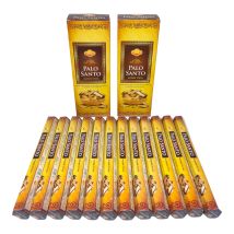Incienso Varillas Palo Santo, Canela, Citronela, Mirra, Romero, Ruda 7 Chacras, Almizcle, Aloe Vera, Ámbar, Amor, Astral, Buda, Fresa, Sándalo, Lavanda, Vainilla, Madera Sagrada - Marca SAC