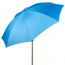 AKTIVE Sombrilla playa grande, 220 cm, Color azul o naranja, Mástil acero, Inclinable y regulable en altura, Tejido poliéster, Protección UV50, Sombrillas grandes, Incluye funda transporte con asa