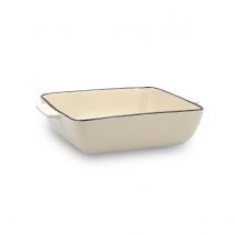Quid Cocco Cazuela Cuadrada Gres Horno 20x16.5x27cm Blanco Brillo