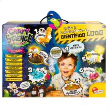 Laboratorio científico Lisciani Crazy Science para  hacer experimentos con slime, cristales y explosiones. Regalos y juguetes de ciencia infantiles +8 años
