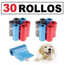 Bolsas para excrementos de perro,30 ROLLOS,COLOR SURTIDO,RESISTENTE,BOLSAS HIGIÉNICAS PARA CACA DE PERROS,YOMMY,FESPU