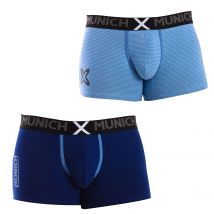 Munich-Pack-2 Bóxers de Algodón Elástico MU_DU0280 para Hombre