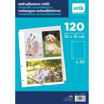 Recambio de álbum de fotos adhesivo, 20 páginas adhesivas - Ideal para álbum de fotos autoadhesivo