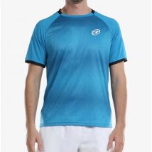 CAMISETA BULLPADEL AZUL BEL AIR - HOMBRE PADEL Y TENIS, TRANSPIRABLE, DEPORTE INTERIOR Y EXTERIOR, RUNNING, ACTUA