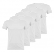 Roly Pack 5 Camisetas Unisex Calidad 155 Gramos Manga Corta Cuello Redondo
