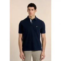 Polo Valecuatro clásico contraste azul marino