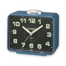 Reloj de Mesa y Despertador Casio TQ-218-2EF Azul (Baterías Incluidas) Iluminación Nocturna Zumbador Volumen