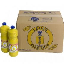 Caja 20 unidades Lejía Sarmiento PET 1L