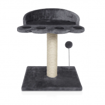 Rascador Juguete Para Gato Forma De Huella, Un Nivel Cama Para Gatos - Pets Family