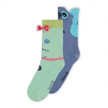 Lilo & Stitch - Calcetines unisex (2 unidades), Multicolor-, 35-38
