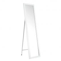 Lola Home Espejo de pie blanco de plástico PE de 37x157 cm