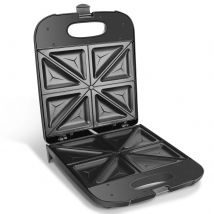 AIGOSTAR Sandwichera - Para 4 Sándwiches, Recubrimiento Antiadherente, Calentamiento Rápido, Control