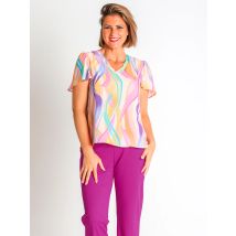 368198L  BLUSA GASA ESTAMPADA