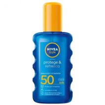 Nivea Protege & Refresca loción solar invisible SPF-50 spray 200 ml extra resistente al agua aceite