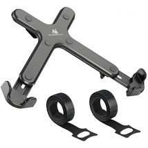 Ergonomic Maclean Laptop Stand for 11"-17" Laptops, adjustable desktop support for stable mounting with VESA compatibility, made of plastic and steel, perfect for home or office workspaces.
