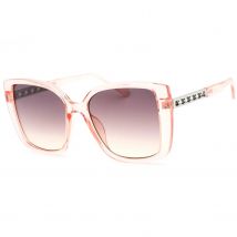 Guess GF0427-27T - Gafas de Sol Mujer - Montura Transparente - Lentes Rojos