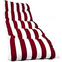 Cojín Tumbona REINO MANSIDI 180x55X5cm Diseños Variados Raya Roja