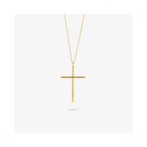 Radiant - Colección Cruces - Collar de Oro para Mujer, Plata bañada en Oro de 24 quilates. Por motivo de cruz. Diseño elegante y sofisticado.