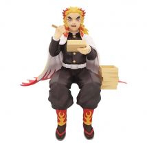 Demon slayer: kimetsu no yaiba estatua pvc noodle stopper rengoku kyojuro 14 cm