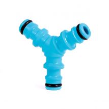 Cellfast Conector Rápido para Mangueras de Jardín - Derivación en Y - 1/2" y 5/8"