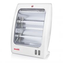 Basic Home - Calefactor Eléctrico 400/800W - Potente y Silencioso, Compacto y Portátil - Con Termostato para un Ambiente Tranquilo