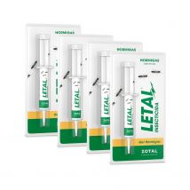 Zotal Laboratorios Pack de 4 Insecticida LETAL TRX ZOTAL en Cebo Contra Hormigas, Total 40 Gr - Efectivo Contra Hormigas - Control Duradero