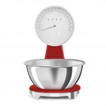 SMEG  Báscula de cocina analógica y digital Roja/Negra/Beige