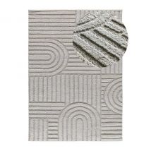Alfombra interior  de estilo geométrico con relieve en gris - JUNO 54406 | 64x120, 126x190, 152x235, 190x285 cm
