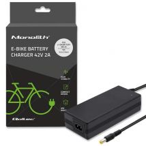 Qoltec 50761 cargador para baterías de bicicletas eléctricas 36v |   42 voltios |   2a |   5,5*2,5