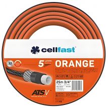 Manguera de Jardín Cellfast ATSV™ 5 Capas | 24 Bar | 3/4 25m | Naranja