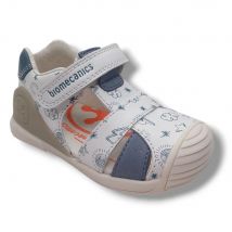 Biomecanics Sandalia Cerrada Niño 252116-B834 BLANCO calzado niños Respetuoso Primeros Pasos Summer ROYALE CORDONETS